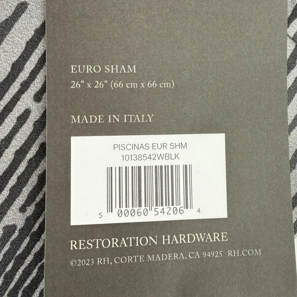Restoration Hardware Italian Piscinas Sateen Euro Sham Set 26